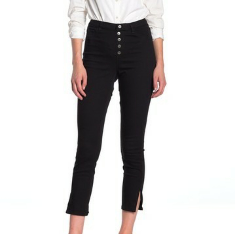 Zeza B High Waisted Exposed Buttonfly Leggings